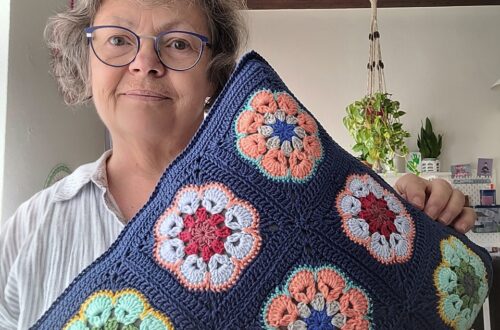 Häkeln, Grannys, Häkeln Handhaltung, Stern häkeln, Kissen häkeln