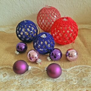 gehäkelt, Deko, Weihnachten, rund gehäkelt