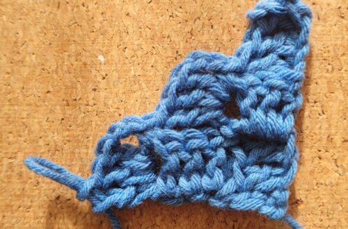 Corner to Corner, häkeln, Dreieck, Stäbchen häkeln