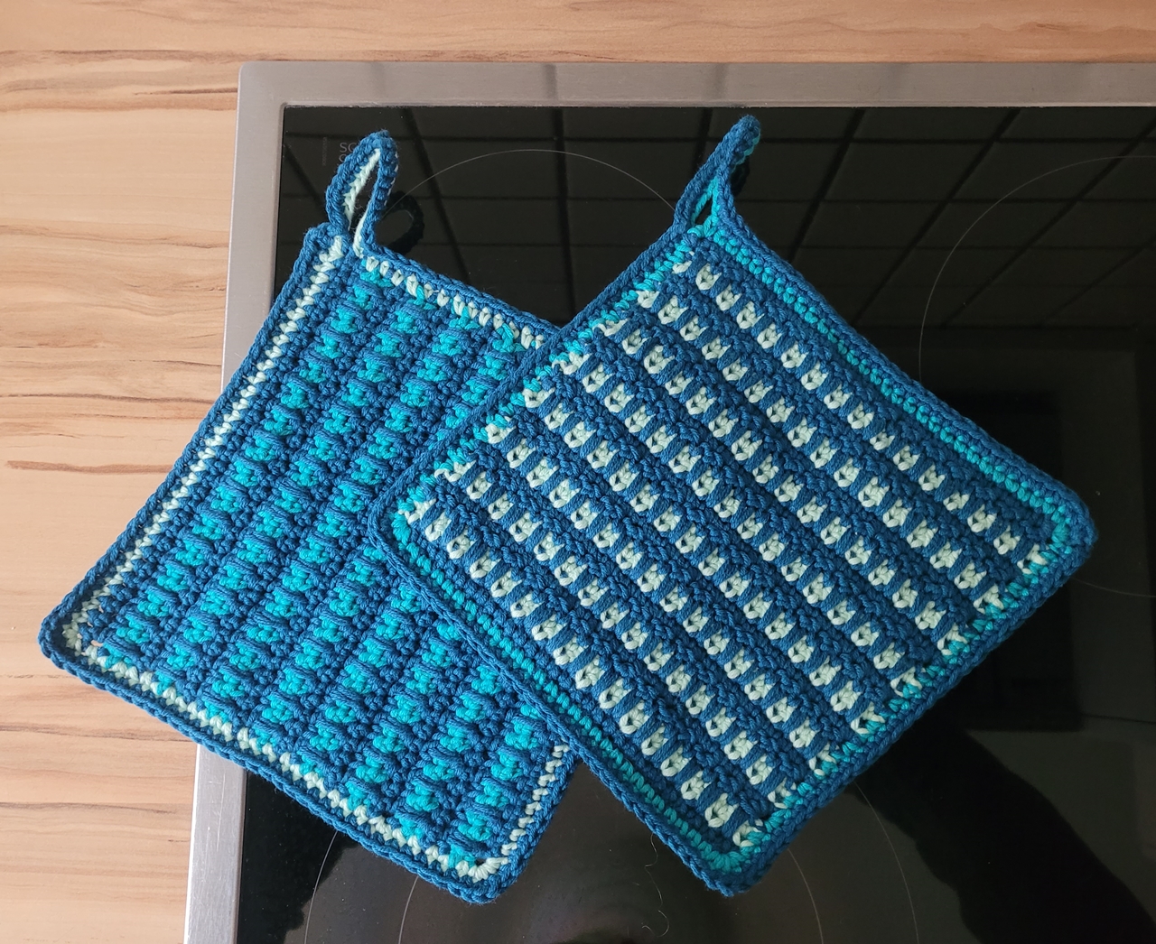 gehäkelt, Topflappen